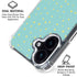 Teal and Yellow Polka Dots iPhone 16 Clear Case