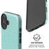 Teal and Yellow Polka Dots iPhone 16 Magsafe Impact Case