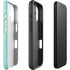 Teal and Yellow Polka Dots iPhone 16 Plus Impact Case