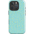 Teal and Yellow Polka Dots iPhone 16 Pro Magsafe Impact Case