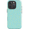 Teal and Yellow Polka Dots iPhone 16 Pro Max Impact Case