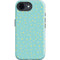 Teal and Yellow Polka Dots iPhone 16e Impact Case