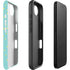 Teal and Yellow Polka Dots iPhone 16e Impact Case