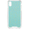 Teal and Yellow Polka Dots iPhone XS Clear Case