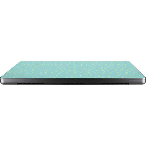 Teal and Yellow Polka Dots Apple MacBook Pro 14-inch Skin