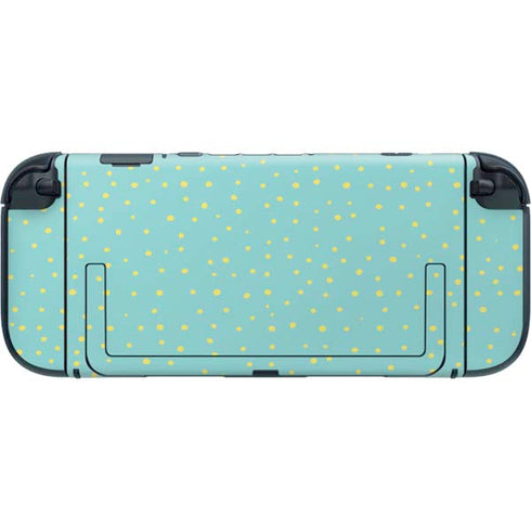 Teal and Yellow Polka Dots Nintendo Switch 2 (2025) with Joy-Con Skin