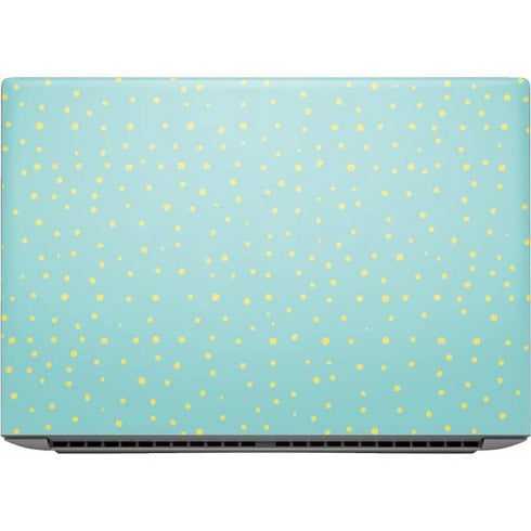 Teal and Yellow Polka Dots HP ZBook Fury 16 G10 Skin