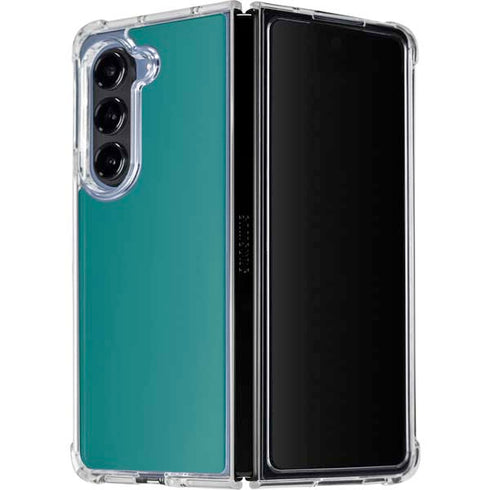 Teal Galaxy Z Fold5 5G Clear Case