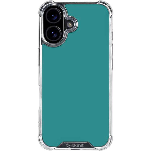 Teal iPhone 16 Clear Case