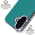 Teal iPhone 16 Clear Case