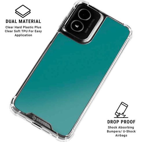 Teal Moto G Power 5G (2024) Clear Case