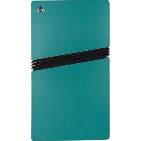 Teal PS5 Pro Disk Console Skin