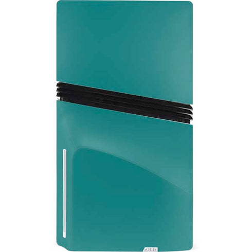 Teal PS5 Pro Disk Console Skin