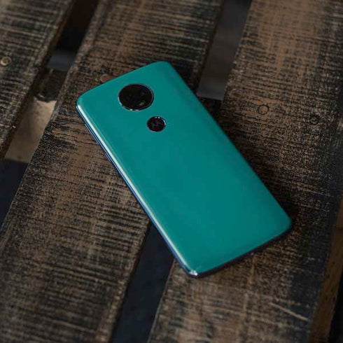 Teal Moto E5 Plus Skin