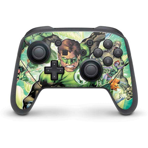 DC Comics Green Lantern Sinestro Secret Files and Origins Cover #1 By Geoff Johns Nintendo Switch Pro Controller Skin