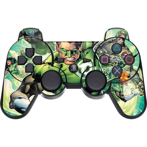 DC Comics Green Lantern Sinestro Secret Files and Origins Cover #1 By Geoff Johns PS3 Dual Shock wireless controller Skin