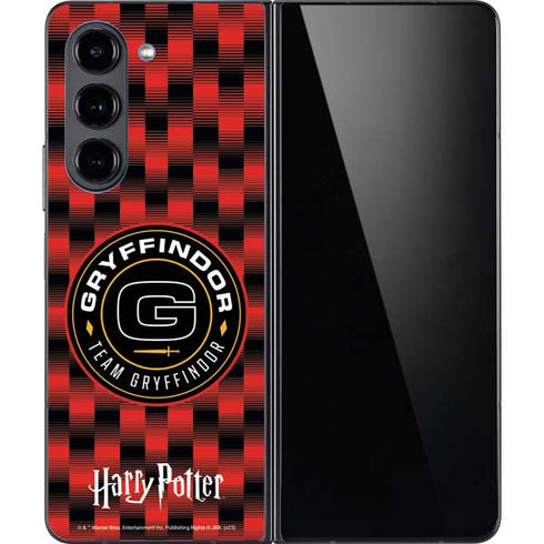 Wizarding Worlds Harry Potter Team Gryffindor Galaxy Z Fold5 5G Skin