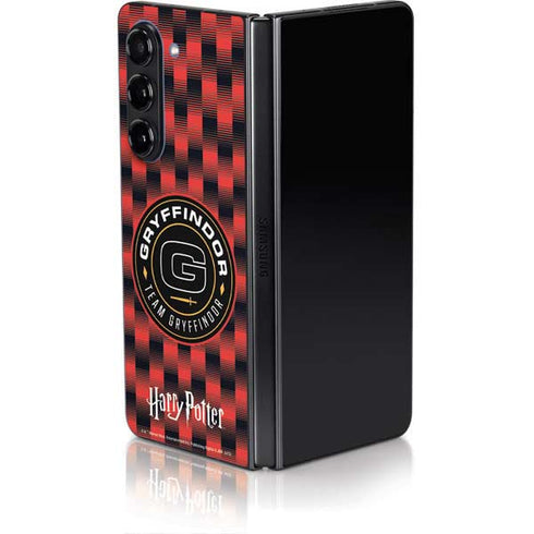 Wizarding Worlds Harry Potter Team Gryffindor Galaxy Z Fold5 5G Skin
