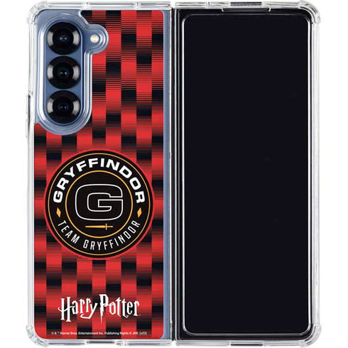 Wizarding Worlds Harry Potter Team Gryffindor Galaxy Z Fold6 Clear Case
