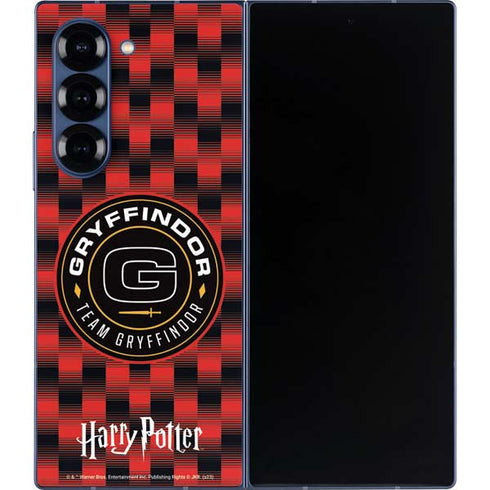 Wizarding Worlds Harry Potter Team Gryffindor Galaxy Z Fold6 Skin