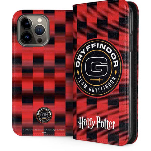 Wizarding Worlds Harry Potter Team Gryffindor iPhone 13 Pro Max Folio Case