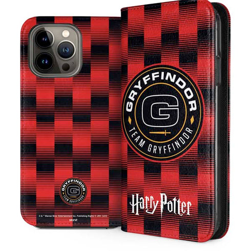Wizarding Worlds Harry Potter Team Gryffindor iPhone 14 Pro Max Folio Case