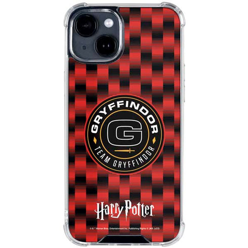 Wizarding Worlds Harry Potter Team Gryffindor iPhone 15 Clear Case