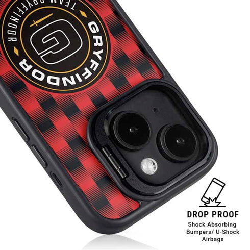 Wizarding Worlds Harry Potter Team Gryffindor iPhone 15 Kickstand Case