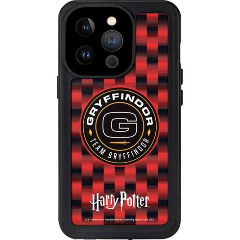 Wizarding Worlds Harry Potter Team Gryffindor iPhone 15 Pro Waterproof Case