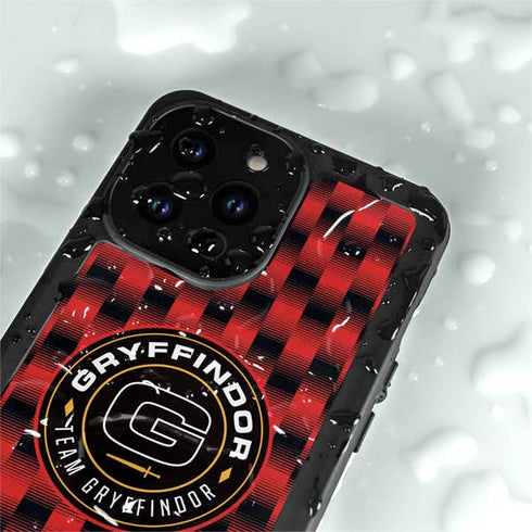 Wizarding Worlds Harry Potter Team Gryffindor iPhone 15 Pro Waterproof Case