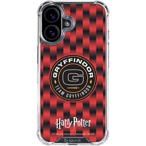 Wizarding Worlds Harry Potter Team Gryffindor iPhone 16 Clear Case