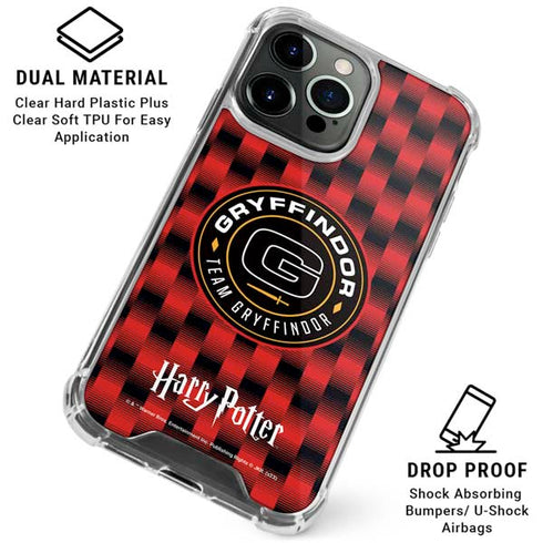 Wizarding Worlds Harry Potter Team Gryffindor iPhone 16 Pro Max Clear Case
