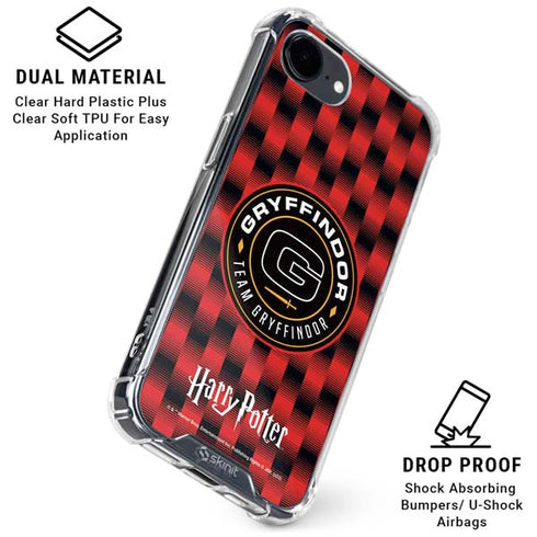 Wizarding Worlds Harry Potter Team Gryffindor iPhone 16e Clear Case