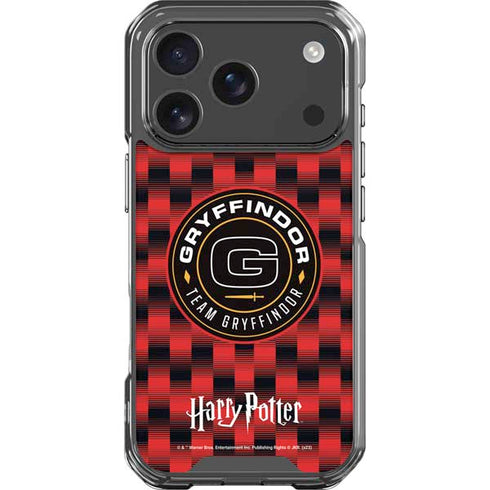 Wizarding Worlds Harry Potter Team Gryffindor iPhone 18 Pro Clear Case