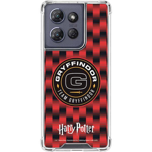Wizarding Worlds Harry Potter Team Gryffindor Moto G 5G (2025) Clear Case