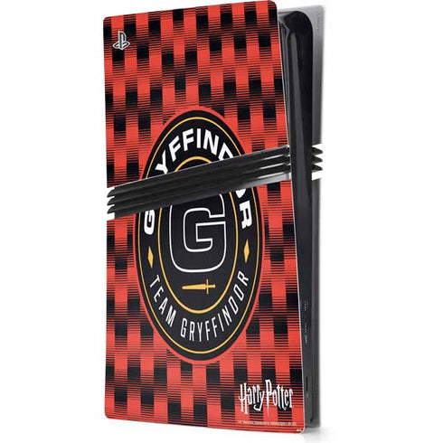 Wizarding Worlds Harry Potter Team Gryffindor PS5 Pro Console Skin