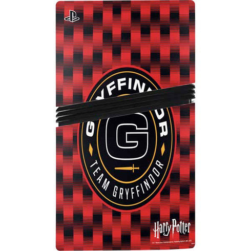 Wizarding Worlds Harry Potter Team Gryffindor PS5 Pro Console Skin