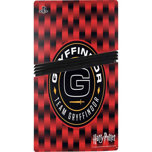 Wizarding Worlds Harry Potter Team Gryffindor PS5 Pro Disk Console Skin