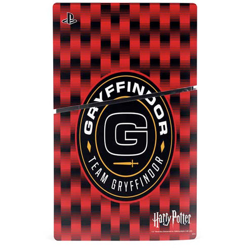 Wizarding Worlds Harry Potter Team Gryffindor PS5 Slim Digital Edition Console Skin