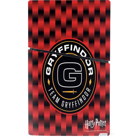 Wizarding Worlds Harry Potter Team Gryffindor PS5 Slim Digital Edition Console Skin