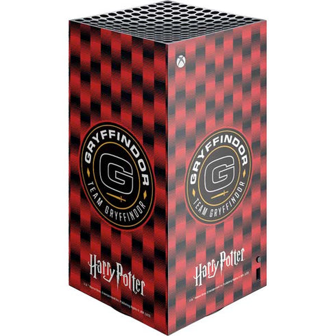 Wizarding Worlds Harry Potter Team Gryffindor XBox Series X Digital Edition Console Skin