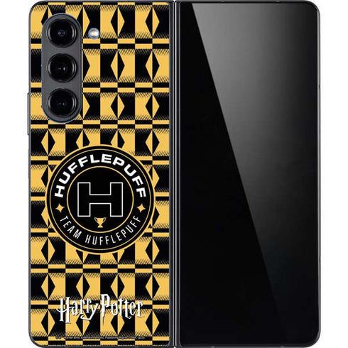 Wizarding Worlds Harry Potter Team Hufflepuff Galaxy Z Fold5 5G Skin