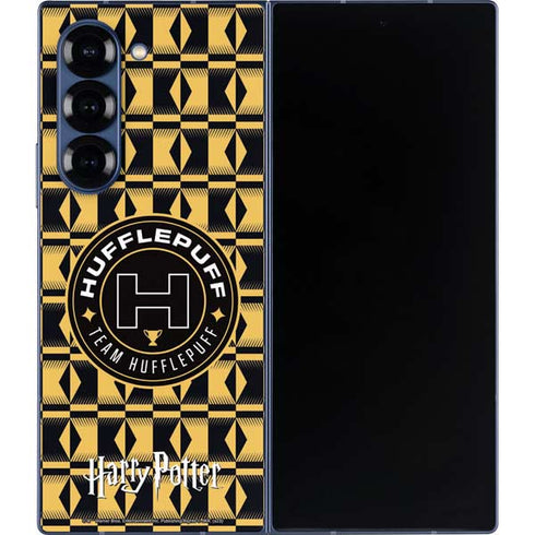 Wizarding Worlds Harry Potter Team Hufflepuff Galaxy Z Fold6 Skin