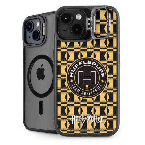 Wizarding Worlds Harry Potter Team Hufflepuff iPhone 15 Plus Kickstand Case