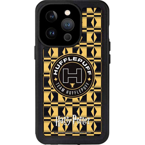 Wizarding Worlds Harry Potter Team Hufflepuff iPhone 15 Pro Waterproof Case