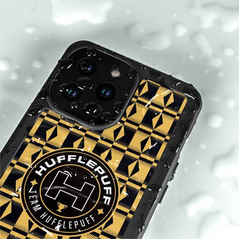 Wizarding Worlds Harry Potter Team Hufflepuff iPhone 15 Pro Waterproof Case