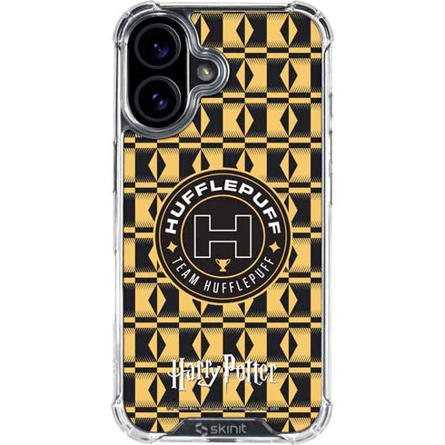 Wizarding Worlds Harry Potter Team Hufflepuff iPhone 16 Clear Case