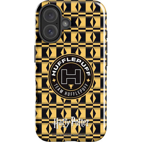 Wizarding Worlds Harry Potter Team Hufflepuff iPhone 16 Impact Case