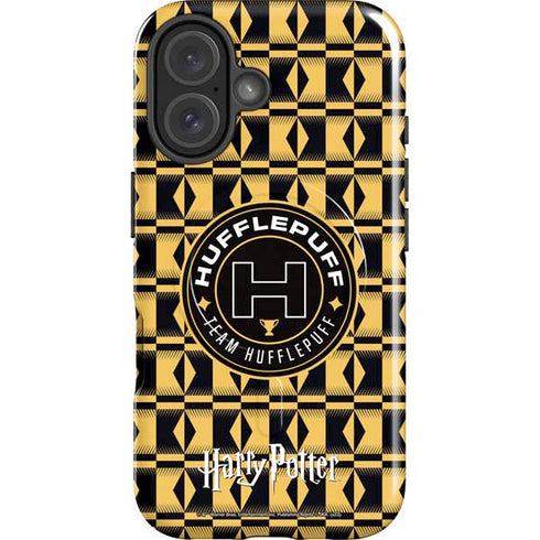 Wizarding Worlds Harry Potter Team Hufflepuff iPhone 16 Magsafe Impact Case