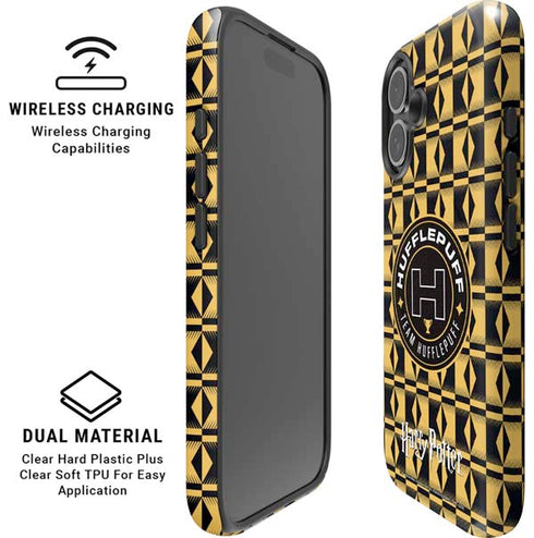 Wizarding Worlds Harry Potter Team Hufflepuff iPhone 16 Magsafe Impact Case